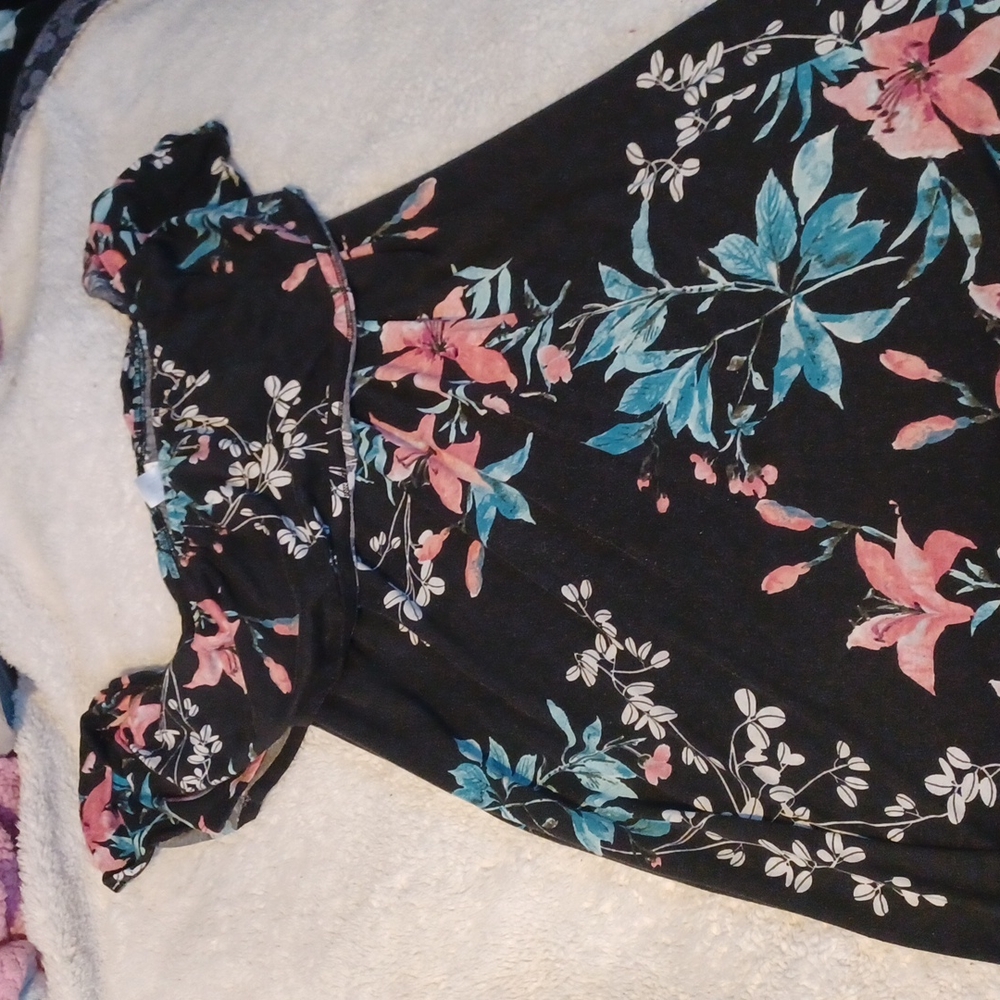 Dress with a flower pattern